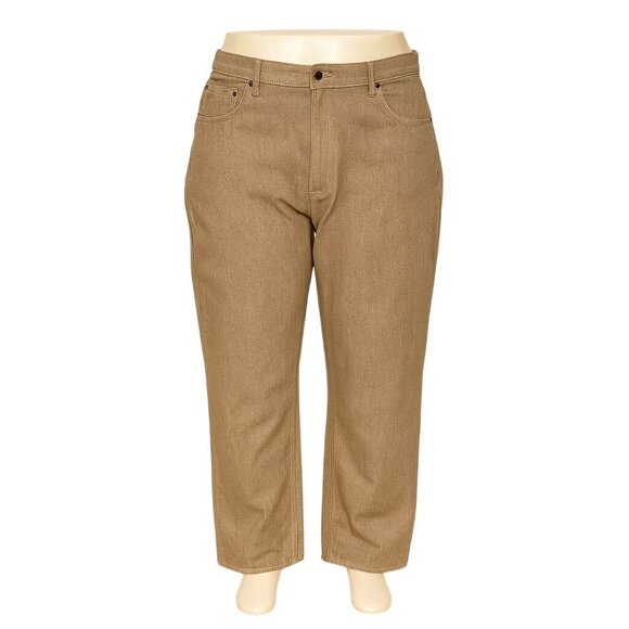 Beyond The Limit Mens Jeans W46 L32 Tan Relaxed Fit Straight legs Never Worn - Picture 1 of 5